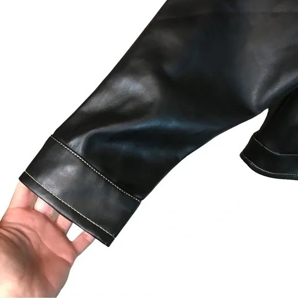 Truth by republic women’s faux leather bomber jacket size L - Picture 3 of 12